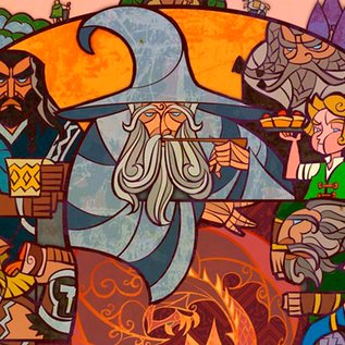 Imagem de Ilustrações em vitral revivem o universo de O Senhor dos Anéis