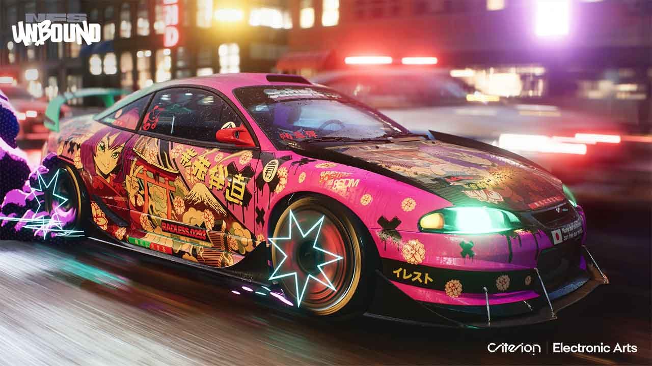 Need for Speed: Unbound chama atenção pela customização de efeitos que remetem ao estilo de arte urbana