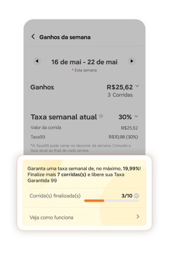 As informações sobre a ação estão no "Centro de Ganhos".