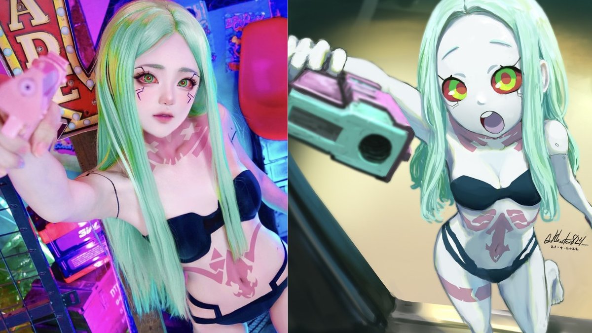 Cyberpunk Mercenários: Cosplay de Lucy é intensidade cibernética