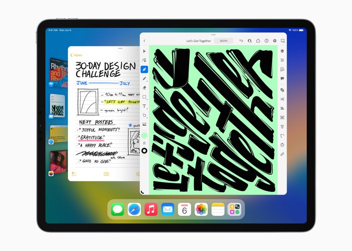 Novidade do iPadOS 16, o Stage Manager colabora com a produtividade dos usuários.