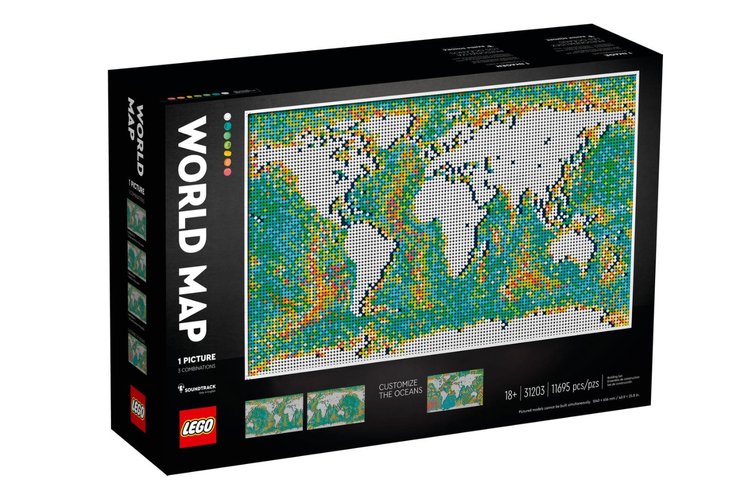 LEGO Art - Mapa do Mundo