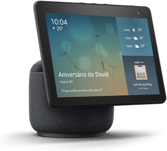 O Echo Show 10 tem uma tela grande e som de qualidade.