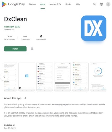 DxClean é um destaque entre os apps mal intencionados.