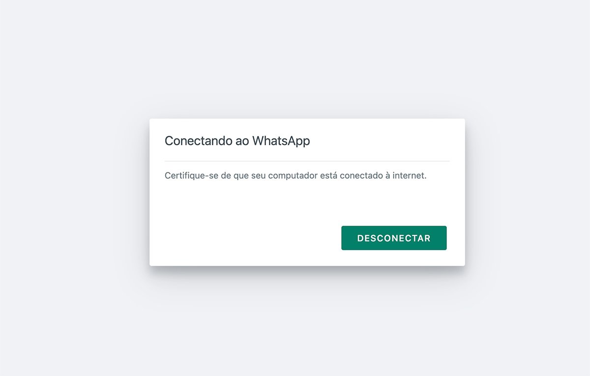 WhatsApp Web fora do ar