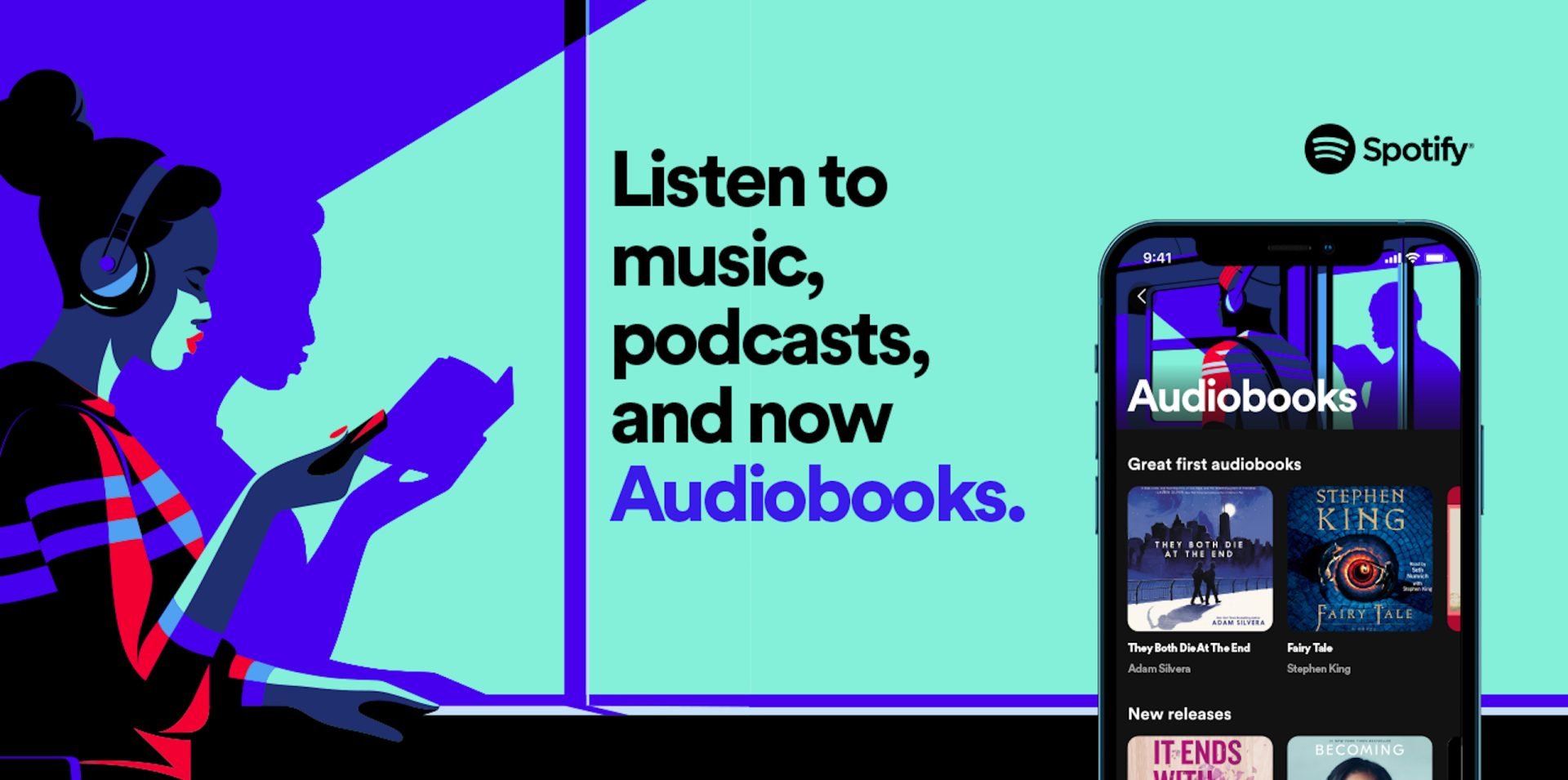 Audiolivros chegaram ao Spotify em setembro.