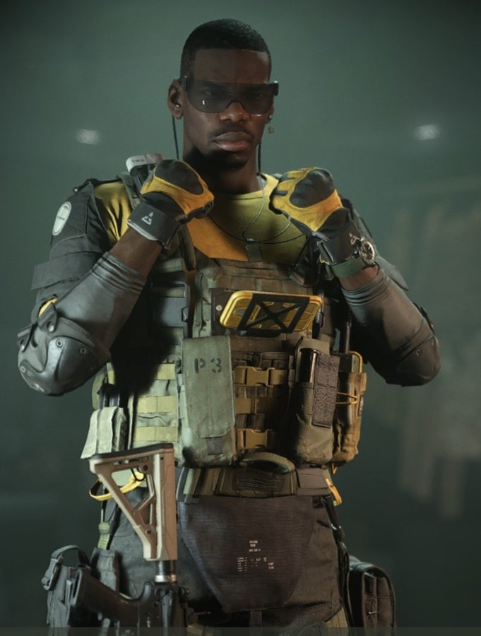 Pogba como Operador do novo Modern Warfare 2. (Fonte: Reddit/Reprodução)