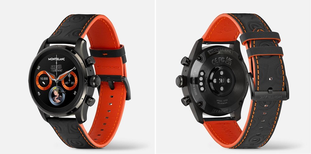 Frente e verso do smartwatch de R$ 8 mil do Naruto.