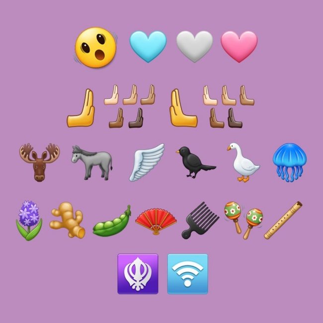 31 emojis fazem parte da coleção Unicode 15.
