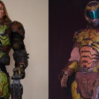 Imagem de Diretamente do inferno: cosplay de Doom Slayer está pronto pro combate