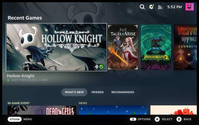 Nova interface promete ser mais amigável, inspirada no portátil da Valve (Divulgação)