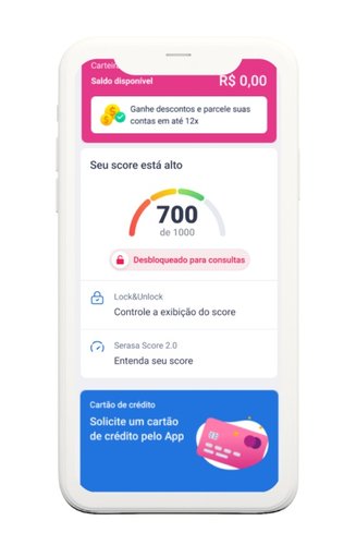 A consulta à Serasa pode ser feita no app e no site do serviço.