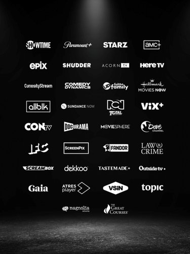 Serviços de streaming disponíveis agora no YouTube Primetime Channels nos EUA.
