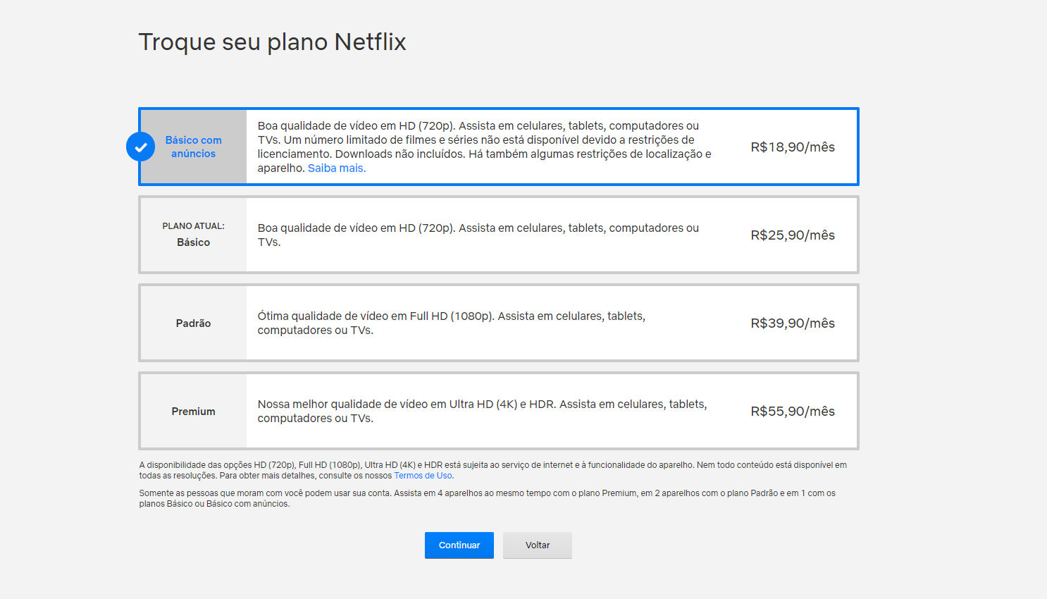 OFICIAL: Netflix cancela plano básico no Brasil - Flixlândia