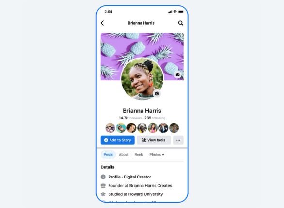 Perfil profissional adiciona ferramentas de criadores a perfil pessoal