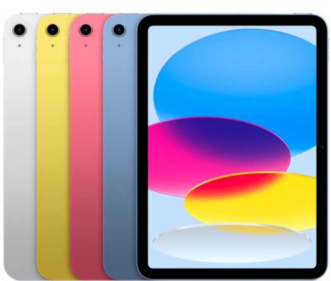 iPad 10ª geração colorido.