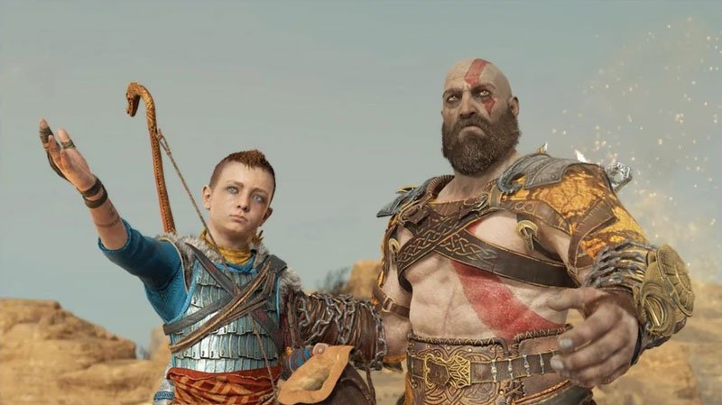 Atreus e Kratos finalmente cumprem a promessa feita a Faye, espalhando suas cinzas no pico mais alto dos Nove Reinos em Jötunheim