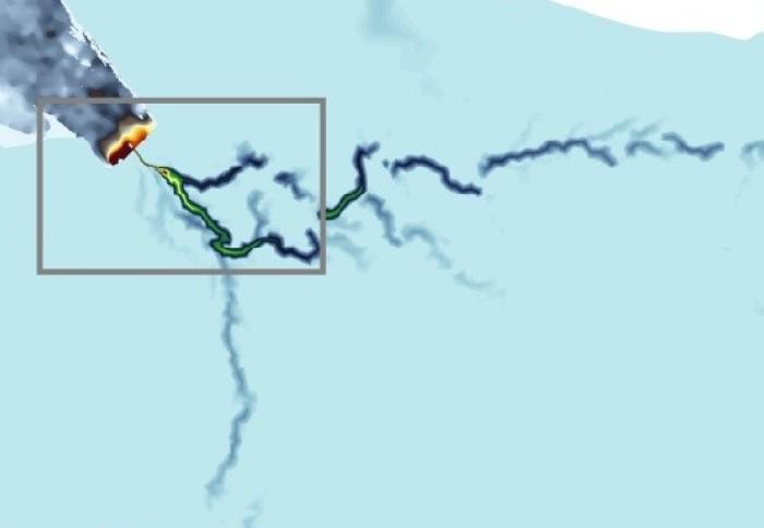 Maior que o rio Tâmisa, o rio subglacial tem 460 km de extensão