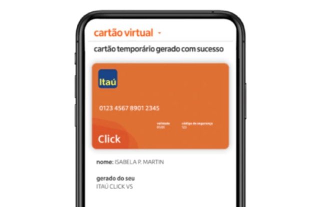 O cartão virtual pode ser bloqueado ou cancelado a qualquer momento, em caso de problemas.