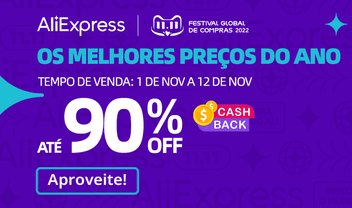 11.11 do AliExpress com até 90% off, cashback e cupons de desconto