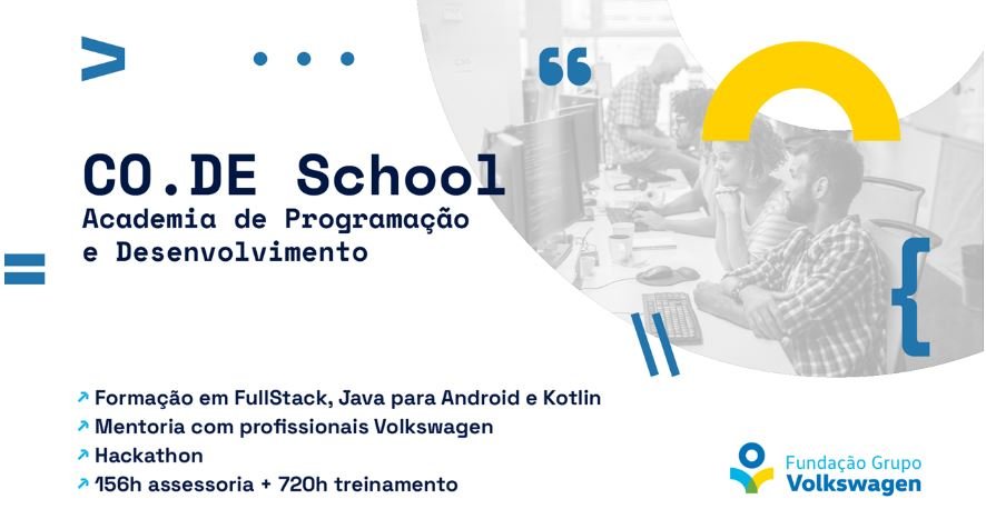 Além da formação educacional na área, os selecionados também participarão de mentorias com profissionais da empresa e de um hackathon.