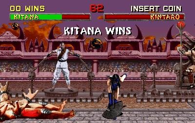 Kano de Mortal Kombat como prisioneiro de Shao Khan no segundo título da franquia, lançado para fliperama e consoles. (Fonte: YouTube/Reprodução)