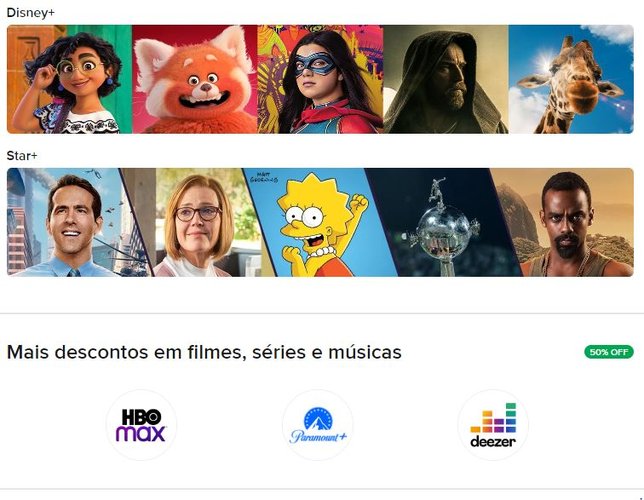 Quem assina Mercado Livre Nível 6 tem acesso gratuito ao Disney+ e Star Plus, além de 50% desconto na assinatura do HBO Max, Paramount+ e Deezer