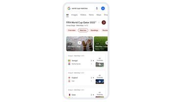 Google terá seção dedicada aos jogos da Copa do Mundo 2022