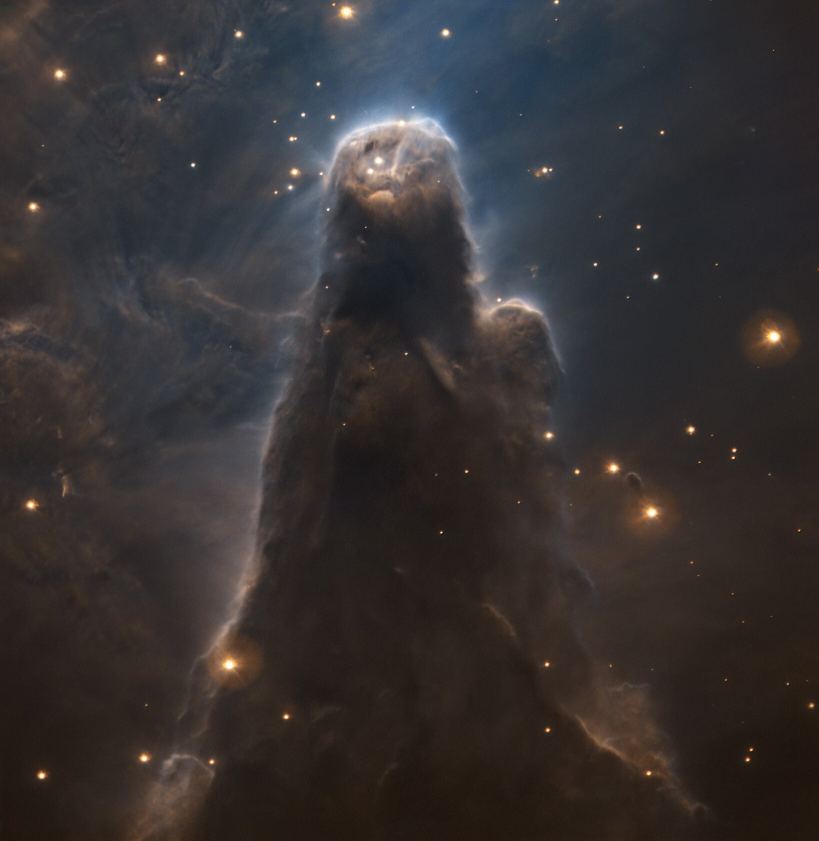 O ESO revelou uma nova imagem da Nebulosa do Cone, uma ‘fábrica de estrelas’ em pilar de gás e poeira