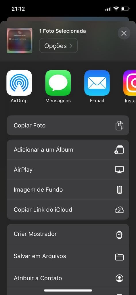 Você pode usar o AirPlay para espelhar fotos do iPhone na TV