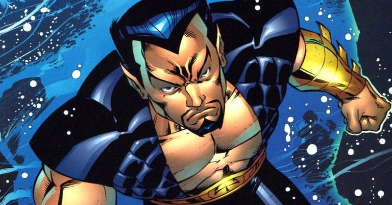 Visual de Namor nos quadrinhos da Marvel