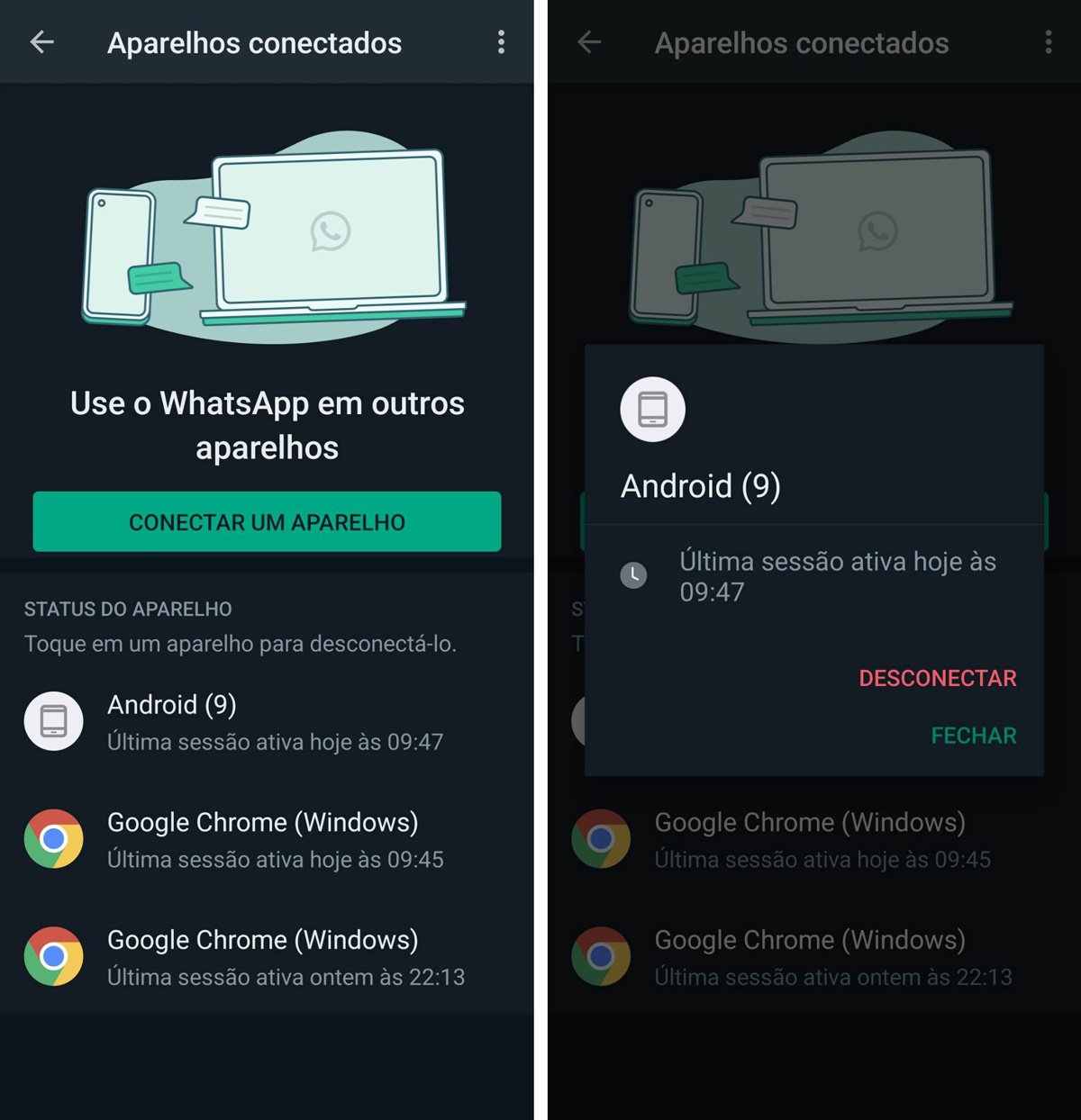 WhatsApp lança opção para usuário sincronizar conta em mais de um  dispositivo 