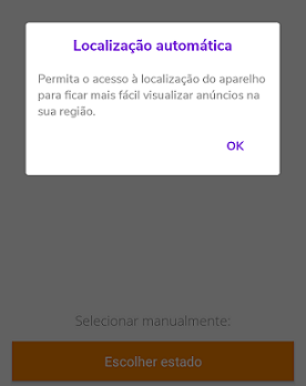 Adicione sua localização para anunciar na OLX