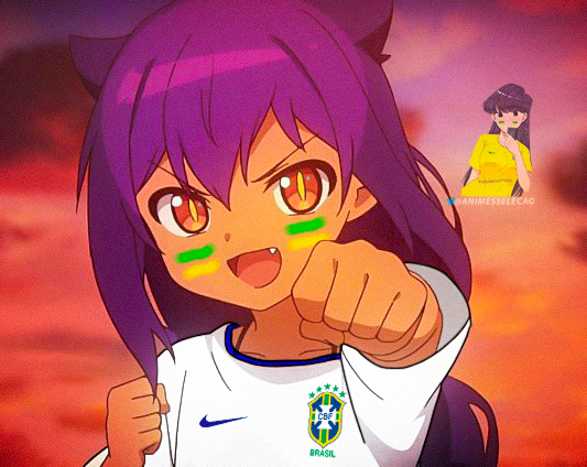 Como seriam os personagens de anime na Copa do Mundo 2022?