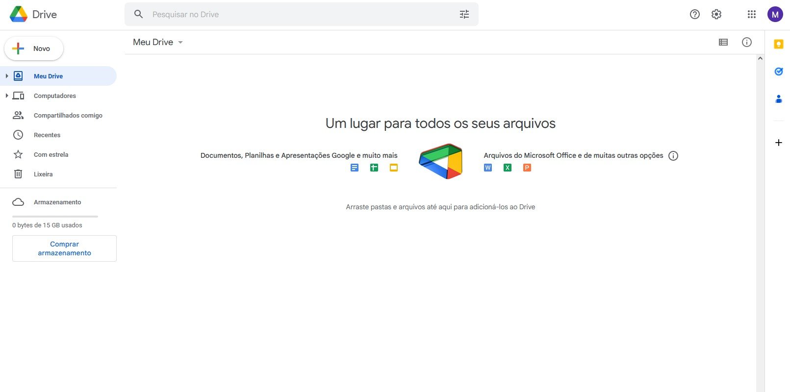 Também é possível usar o Google Drive de maneira personalizada dentro do Google Workspace
