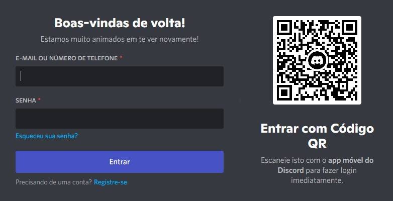 Mesma com a conta deletada, é preciso inserir os dados de login para iniciar o processo de recuperação