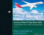 Novo golpe do WhatsApp divulga sorteio de viagens na Black Friday