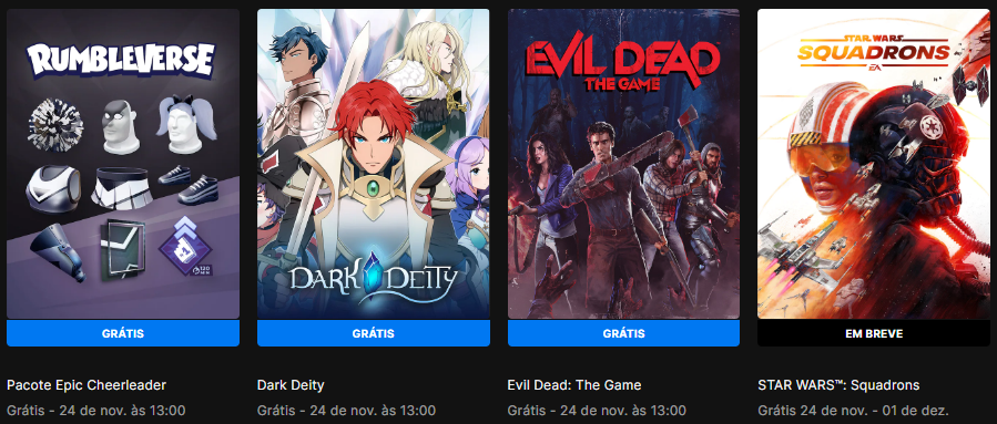 Evil Dead: The Game e Dark Deity estão de graça na Epic Games Store