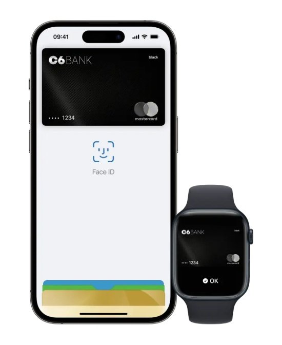 Os pagamentos por aproximação podem ser feitos com o iPhone e o Apple Watch.