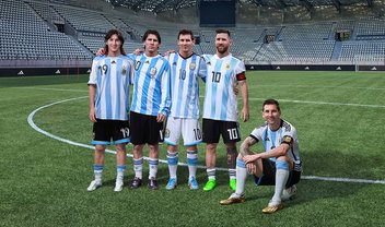 Copa 2022: em vídeo da Adidas, Messi joga contra sua versão jovem