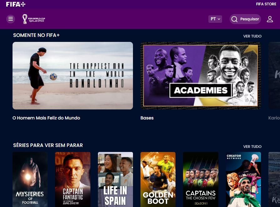 Conheça o 'FIFA+', novo streaming GRATUITO da FIFA com jogos, filmes e  séries exclusivas - CinePOP