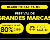 Grandes marcas com 80% off na Black Friday do Mercado Livre