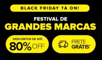 Grandes marcas com 80% off na Black Friday do Mercado Livre