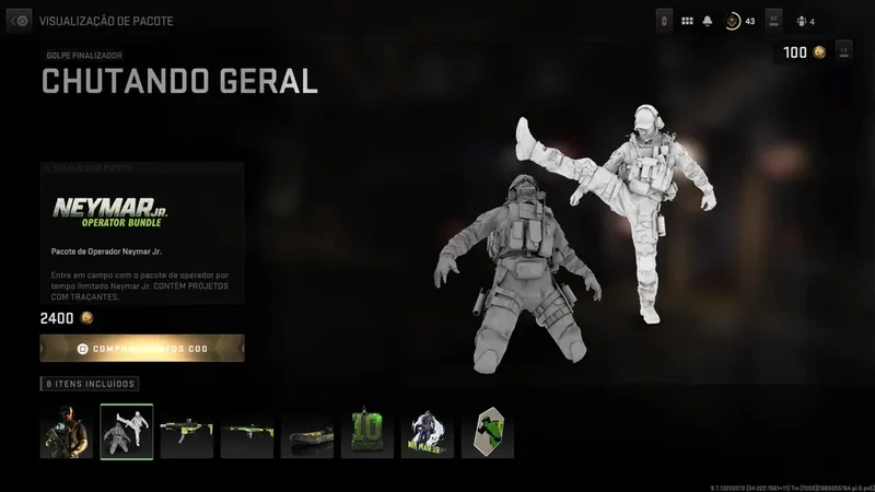 "Chutando geral" no campo de batalha de CoD. Agora, o hexa vem?