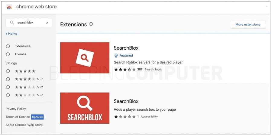 Roblox  Extensão com mais de 200 mil downloads rouba credenciais dos  usuários - Canaltech