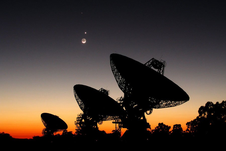 Radiotelescópios na Austrália