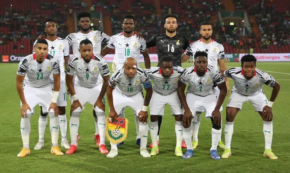 A seleção de Gana é a mais jovem da Copa do Mundo 2022