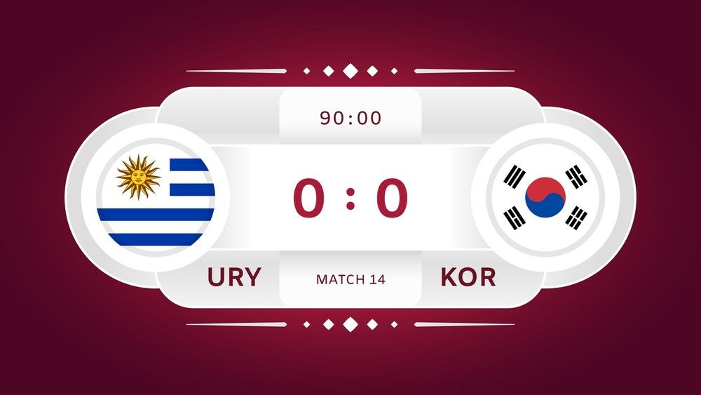 URUGUAI X COREIA DO SUL AO VIVO - COPA DO MUNDO 2022 