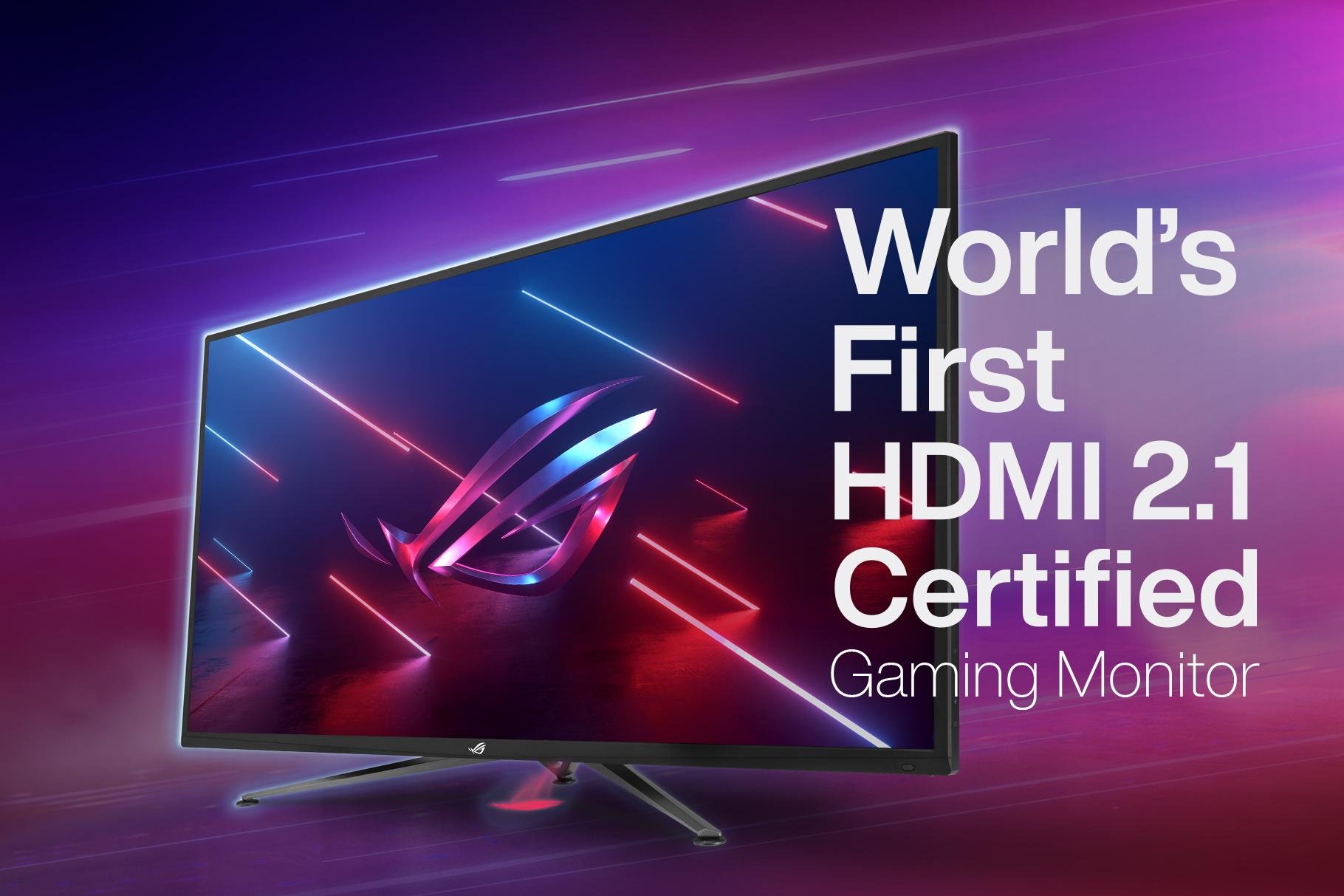Em 2020, a Asus lançou o primeiro monitor gamer com certificação HDMI 2.1