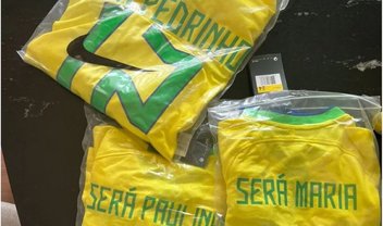 Camisa do Brasil da Shopee com nome errado viraliza na internet 